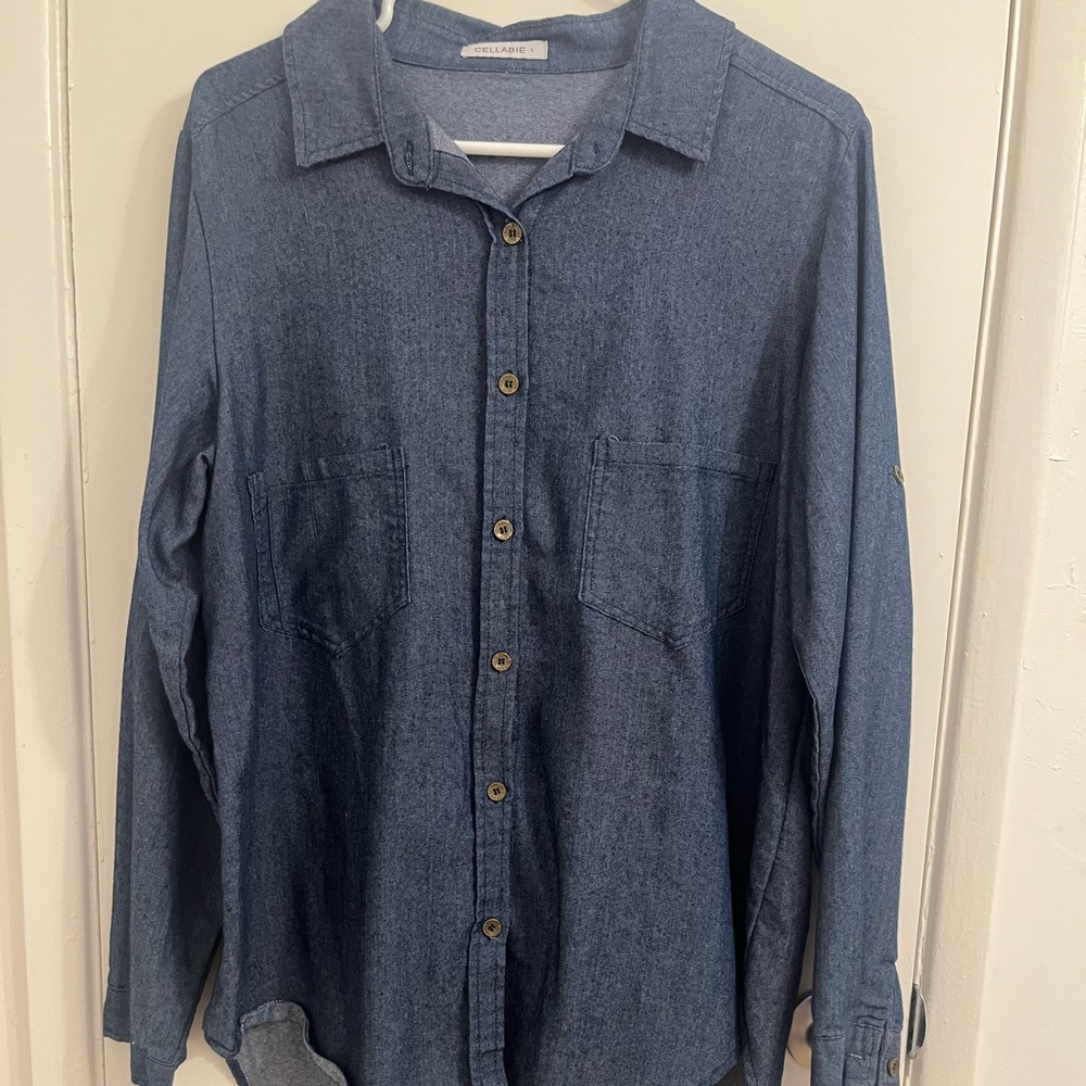 Classic Denim Button Down Shirt